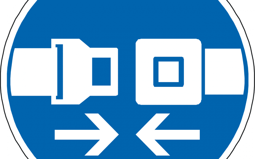 Schild: Aufforderung Anschnallgurt zu schließen
